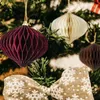 Decoraciones navideñas Feliz decoración Hogar Bola de papel Árbol Colgante Colgante Celebrando Año Fiesta Navidad Regalo para niños 231110