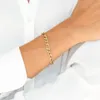 Charm Armbänder SUNIBI Klassische Schlangenkette für Frauen Trend Vergoldeter Edelstahl Kubanisches Armband Trendy Frau Geschenke Schmuck 230411