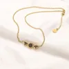 Designer Choker Pendant Necklace Exquisite Women's Gift Leather Long Chain Spring Romantic Jewelry 18k Gold Clover Necklace Luxury Love Jewelry Wholesale ZG2257