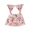 Hundkläder Pet Swimsuit Sling Floral Printing Sleeveless Bikini Beach Dressing Baddräkt för pool Cat Accessories Soft Gato