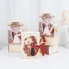 Geschenkpapier, 4 Stück, Buchform, Karton, Süßigkeiten, Schokolade, Verpackung, chinesisches westliches Hochzeitsmuster