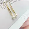 Kolczyki Dangle Yunli Real 18K Gold Natural Freshwater Pearl Drop Pure Au750 Phoenix Tail Bain Hooks Hooks