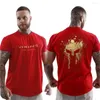 T-shirts pour hommes 2023 T-shirt pour hommes été décontracté exercice de gymnastique en plein air course coton hommes sport à manches courtes