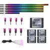 Neue Vollfarb-Streamer-Auto-Umgebungsbeleuchtung, RGB 64-Farben-Universal-LED-Innenraum, versteckter Acrylstreifen, Symphonie-Atmosphärenlampe