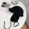 Berety jagnięce wełniane czapka bombowca zima ciepłe rosyjskie czapkę narciarską urocze koreańskie ins earflap unisex na zewnątrz wiatrowoodporne maski damskie czapki jazdy