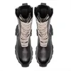 Black Man Motorcycle Boot Genuine Leather Male Mid Heel High Boots Lace Up Men Outdoor Boot