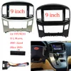 Panneau Radio Fascia de voiture de 9 pouces pour HYUNDAI H1 H-1 Starex I800 ILoad IMax 2015-2022 Kit de tableau de bord installer l'adaptateur de lunette de Console Facia