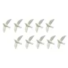 Fiori decorativi 10 pezzi Mini piccolo piccione bianco Modello Accessori per la casa Statua della pace domestica Simulazione in resina