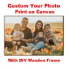 Schilderijen op maat Uw Po Canvas Schilderij Poster met DIY Houten Frame HD Prints Muur Art Decor Huisdier Kinderen Familie Landschap Foto 231110