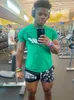 Herren Shorts Get Better Today Double Mesh GYM für Herren Basketball Running The GBT Brand Male Print With Liner 230410