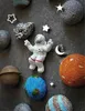 Imãs de geladeira 3D Astronauta Modelo Imã de geladeira Estrela Espaço Terra Lua Geladeiras Lembrança Imã de geladeira Decoração de casa Adesivo magnético 231110