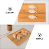 Servis uppsättningar 2st Sashimi Sushi Bamboo Trays Japanese Style Table Boards