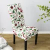 Pokrywa krzesełka Choinka Bow Restauracja Elastyczne łosie krzesło śnieżne odpowiednie do dekoracji okładki krzesła domowego 231110