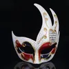 Feestmaskers mannen seks dames maskerade bal Venetiaans oogmasker zwart carnaval fancy jurk kostuum decor 230411