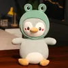 Cartoon Cute Penguin Cosplay Dress Up Plush Toys Stuffed Lovely Animals Doll Soft Baby Pillow Kids Girls Birthday Christmas Gift LT0050