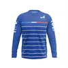 Mens Hoodies Moletons 2022 Fórmula 1 Alpine F1 Equipe Oficial Motorsport Race Camisa Melhor Venda Azul 2022 Roupas de Alta Qualidade Hoodie