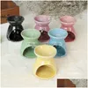 Fragrance Lamps S Aromatherapy Stove Ceramic Oil Hollow Stars Moon Pattern Essential Candle Incense Burners By Sea Drop Delivery Hom Dh2A3