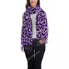 Sjaals Aangepaste Neon Paars En Roze Luipaard Naadloos Patroon Sjaal Damesmode Winter Sjaal Wraps Animal Cheetah Kwastje