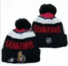 Berretti da uomo Berretti Ottawa Berretti Seattle Tutte le 32 squadre Pompon lavorato a maglia con risvolto a righe Lana laterale Calda USA College Sport Cappello lavorato a maglia Berretto da hockey per donna