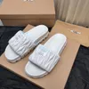 New style Women Sandals Slippers Summer soft Sheepskin Slippers Womens Designer Sandals Genuine Leather EVA role Slides shoes With Box