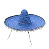 Berets Sombrero Party Hat Straw Fiest Mini Mexicains Drop