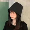 Berets Bucket Hat Fisherman Female Japanese Fashion Solid Color Sun Protection Hip Hop Buket
