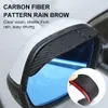 New 2Pcs Car Rearview Mirror Rain Eyebrow Rain Shield Snow Guard Sun Visor Auto Rear View Shade Protector Rainproof Blades Sticker