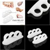 أدوات الحرفية 1PAIR هلام من فاصل أخمص القدمين نقالات المحاذاة تداخل أصابع القدمين ortics Hammer Orthopedic Cushion Feet Care أحذية النعال Drop DHXH1