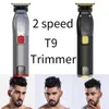 Clippers Trimmers T9 USB Hair Clipper Professional Electric Hair Trimmer Barber Shaver Trimmer Beard 0mm Men Hair Cutting Machine for Men 230411