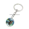 Halloween Witch Key Ring Time Gem Chain Gift For Child 5 Styles Drop Delivery Dhi9V