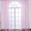 Cortinas de impressão de cortinas cortinas de janela pura para a sala de estar com a cozinha de cozinha telas de tratamento acabado de desgaste