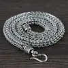 Pendant Necklaces BOCAI Real Solid S925 Pure Silver Jewelry Fashion Necklace for Men Water Ripple Chain S Hook 231110