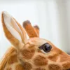 Plyschdockor enorma verkliga liv giraff plysch leksaker söta fyllda djurdockor mjuk simulering giraff docka födelsedag present barn leksak sovrum dekor 230410