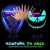 Party Masks Bluetooth RGB Light Up LED Mask Diy Picture Animation Text Halloween Christmas Carnival Costume Game Child Deco GIFT 230411