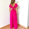 Pantaloni da donna a due pezzi Houzhou Pink Set for Women Outfits Summer Matching Sets High Waist Shpive Short Wide Gambe Suit Femmina femmina
