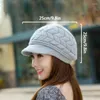 Berets 1pc Casual Knitted Cotton Hats For Women Autumn Winter Fashion Simple Solid Color Plush Warmth Ear Protection Beanies Caps