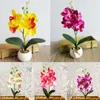 Dekorativa blommor 3D Artificial Flower Mini Simulation Butterfly Orchid Home Arrangement Supplies Wedding Decoration Fake