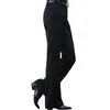 Costumes pour hommes Pantalons évasés pour hommes Pantalons formels Bell Bottom Pant Dance Costume blanc pour hommes Taille 28-36 37