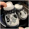 Аксессуары для обуви аксессуары Es Charms Дизайнер DIY Magic Color Bear Bear Worror Skeleton Skl обувь Decaration for Croc Jibz Clogs Boys Women Dh05i