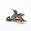 Pins Brooches CINDY XIANG Colorful Hummingbird Brooches for Women Animal Pin Korea Fashion Accessories Winter Coat Party Jewelry 230411