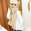 Beanies Beanie/Skull Caps Winter Cute Bear Hedging Hat Protect Ears Lamb Plush Lei Feng Bib One Female Korean Version Of Thickening Warm