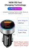 Fast Quick Charging Dual Ports Type c USB C Car Charger 38W PD 20W Metal Auto Power Adapter Chargers For Iphone 14 15 pro Max Samsung S23 S24 Htc M1