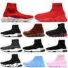2023 Designer Paris Sock Shoes For Me Women Triple-S Black White Red Breattable Sneakers Race Runner Shoes Walking Sports Outdoor Eur 36-45