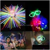 Inne impreza imprezowa dostarcza Fluorescencja Światła Glow Kity Mticolor Neon Luminous Naszyjnik