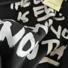 T-shirt da uomo TO BE HAPPY Maglietta con stampa slogan sovrapposta Uomo Donna 100% cotone Hip Hop Oversize VTM Tee Nero Bianco Grigio Top T230412
