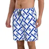 Mäns shorts män snabbtorkande strandkläder israel flaggtryck baddräkt män 2023 baddräkt sommar badkläder