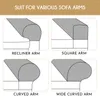 Campa de cadeira 2 PCs ARM ARMANT ANTI- SLIP PLUSCAIR SLIPRECOVER CINZ