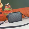 Bolso de diseñador Bolso de caja para hombre 739392 Bolso de hombro vintage clásico Bolso de mensajero de temperamento superior para hombre Bolso de tarjeta de billetera portátil