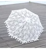 White Women Lace Stick Umbrella Bride Wedding Photography Props Craft Umbrella Parasols H23-74