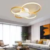 Plafondlampen Goud/Zwart Led AC110-260V Moderne Lampverlichting Voor Woonkamer Slaapkamer Studeerkamer